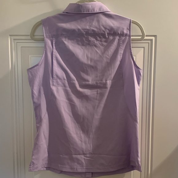 Columbia Omni Shade Sleeveless Shirt Purple Size S - Picture 4 of 4
